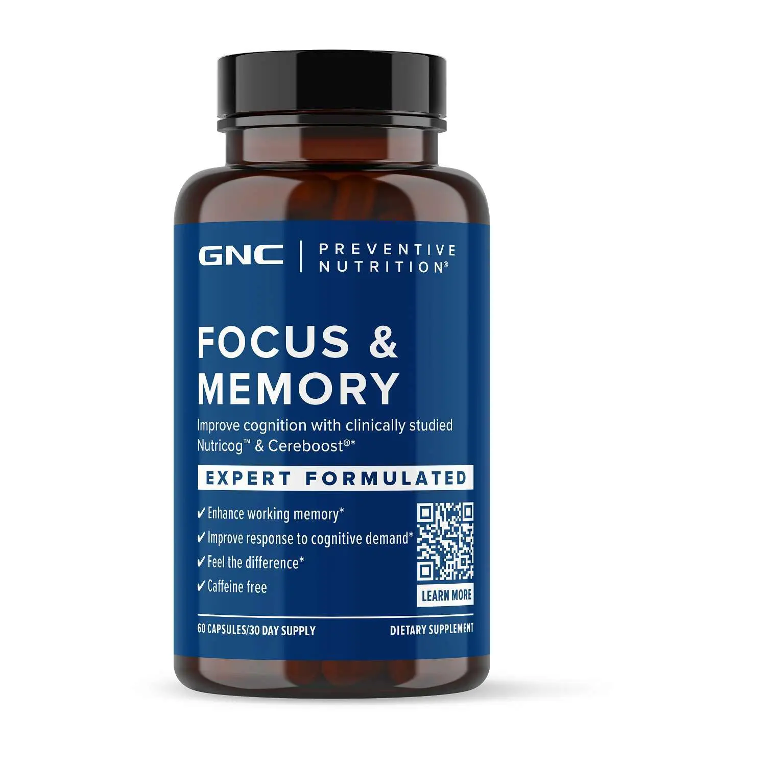 GNC PREVENTIVE NUTRITION Focus and Memory, 60 Capsules, Healthcare GNC PREVENTIVE NUTRITION Focus and Memory, 60 Capsules, Healthcare