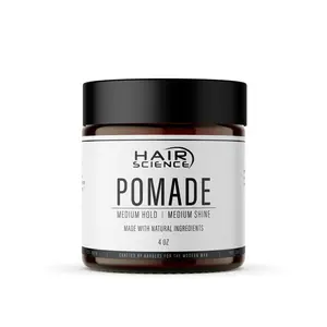 Hair Science Pomade Medium Hold Medium Shine Water Based All Natural Ingredients