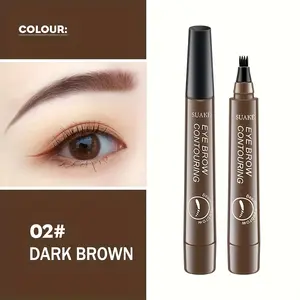 Waterproof microblade eyebrow pencil - 4-point tip design, 5 natural brown shades, suitable for all skin tones, perfect for everyday use and outdoor activities. A highly pigmented and precise application tool, a must-have for makeup enthusiasts.