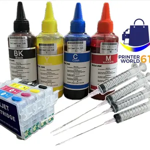 Printer World61 Refillable Ink Cartridge 232+400ml Sublimation Ink for Epson XP 4200 4205 WF 2950 with Chip Included