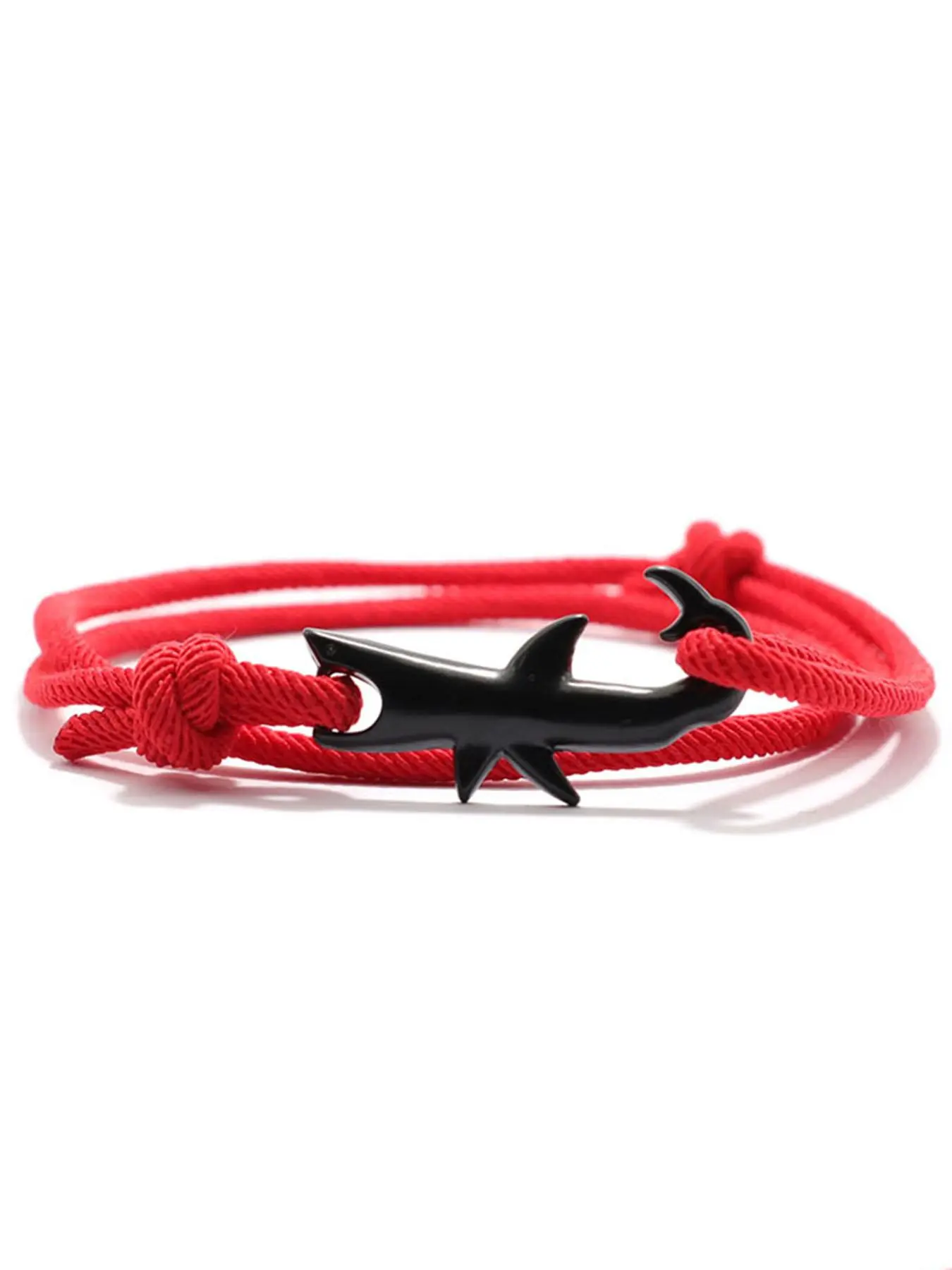 Shark Design Braided Knotted Bracelet, Boho Style Bracelet, Fashionable Jewelry for Women & Men, Trendy All-match & Exquisite Jewelry for Birthday Gift