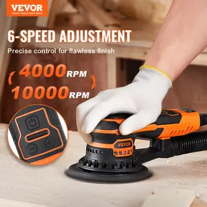 VEVOR Random Orbital Sander 5" & 6" Brushless Orbital Sander Sander 10000PRM 6 Speed