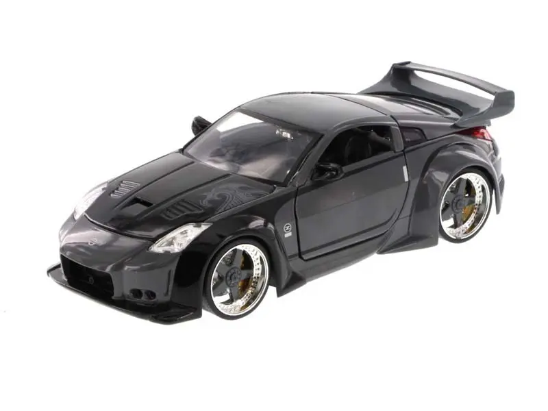 D.K.’s Nissan 350Z – Grey w/ Graphics (Fast & Furious Series) Diecast 1:24 Scale Model - Jada 97172