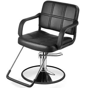 Hydraulic Barber Chair Salon Chair for Hair Stylist Tattoo Chair Shampoo Salon Equipment with Smooth Height Adjustment and Comfortable Seating