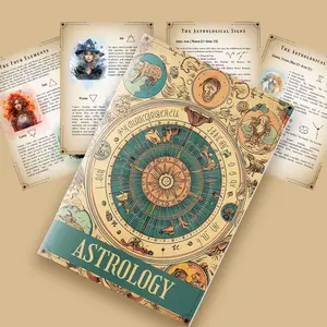 Astrology Guidebook & Planner: The Ultimate Grimoire for Zodiac Signs, Moon Magic & Celtic Wheel | Witchcraft Workbook for Beginners, Book of Shadows Journal, Astrological Signs