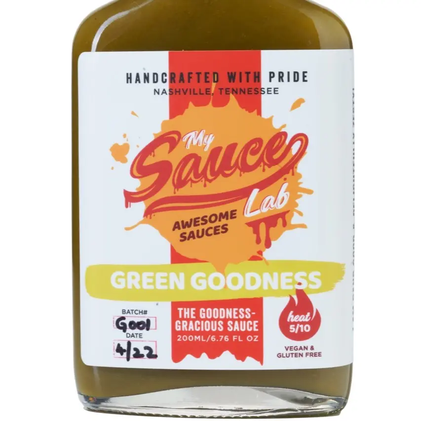 My Sauce Lab Green Goodness Lime Cilantro Sauce Dressing Sauce Topping Sauce Marinade Cooking Sauce Low Sugar Low Fat Natural Dairy Free Gluten Free Bottle Pack Flavor Dip