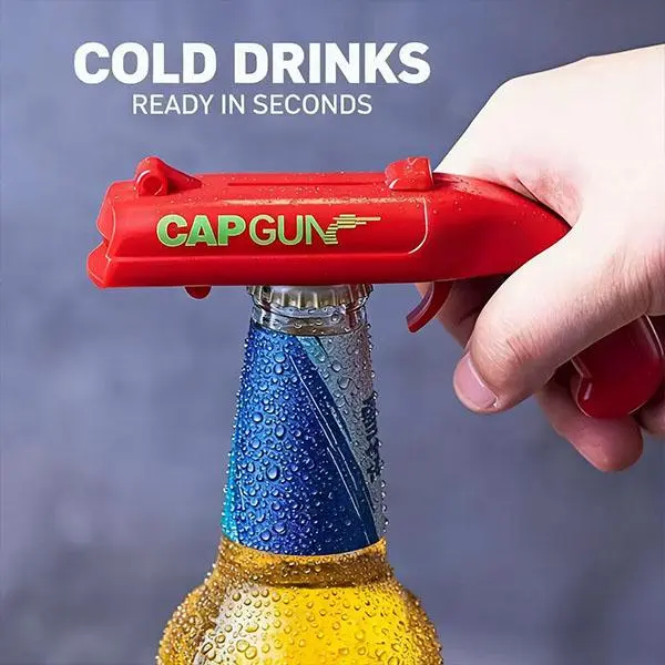 Beer Bottle Opener CAPGUN 1 Count Funny Creative Design Perfect for Family Parties Barbecues Outdoor Gatherings, Summervibes