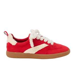 COCONUTS by Matisse Womens Wylder Lace Up Sneakers Shoes Casual - Red