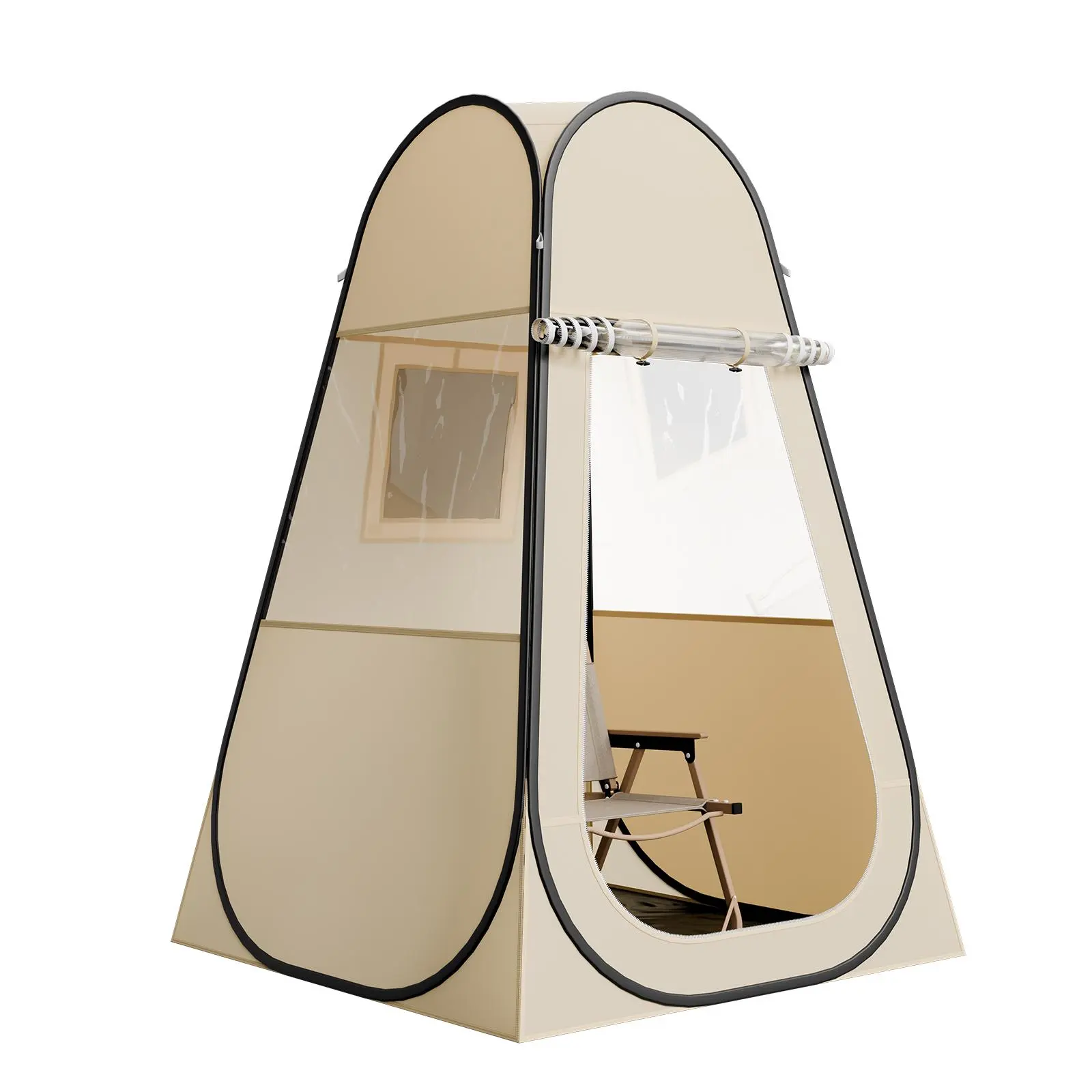 【SummerFinds】VEVOR Pop up Sports Tent,  , 47x47 in Clear Bubble Tent for 1 Person, Waterproof Outdoor Pod with Floor Mat & Top Cover, Garden Igloo Dome Tents Camping Shelter for Events Fishing Cheering
