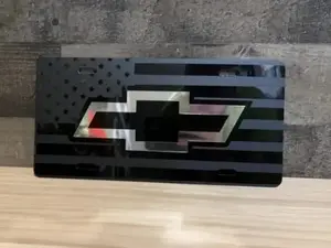 [HOT] Chevy License Plate Truck Car tags White 100 Aluminum 12 x 6 with 4 Holes for Easy Installation Made