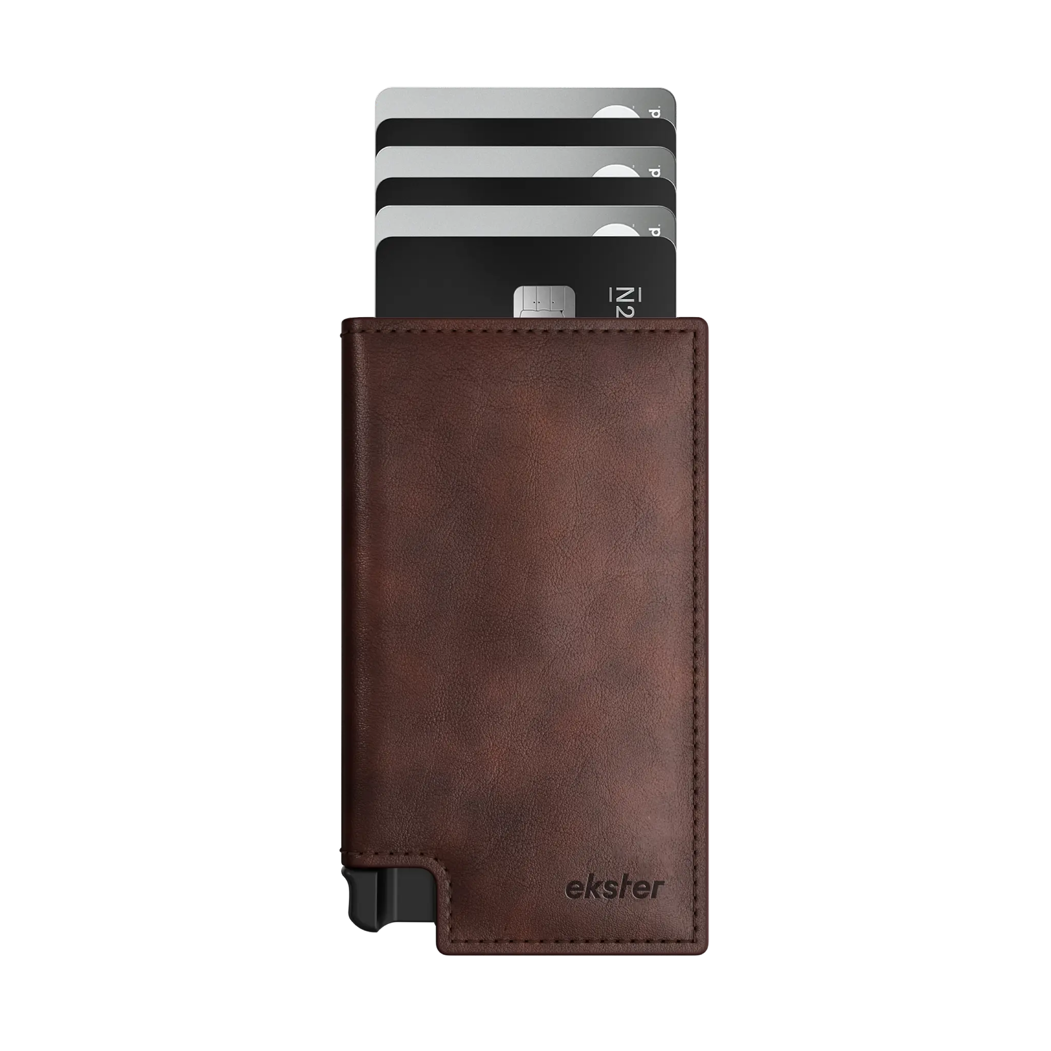 Ekster Wallet - Plain Design with RFID Protection & Quick Access - Holds 1-12 Cards & Bills - Environmentally Certified Leather