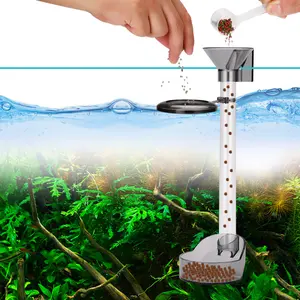 Fish Feeder Dispenser Automatic for Aquarium with Feeding Ring and Tube Multi Function Fish Feeding Tool