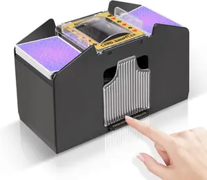 Automatic Card Shuffler 2/1/4/6 Deck,Battery-Operated Electric UNO Poker Shuffler,Playing Card Shuffler for Home Card Game,Travel, Game Cards, Card Set