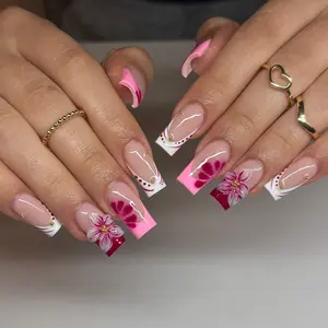 (MTO) Handcrafted Floral Blossom Nail Jewelry - Reusable Wearable Art Hand Accessories