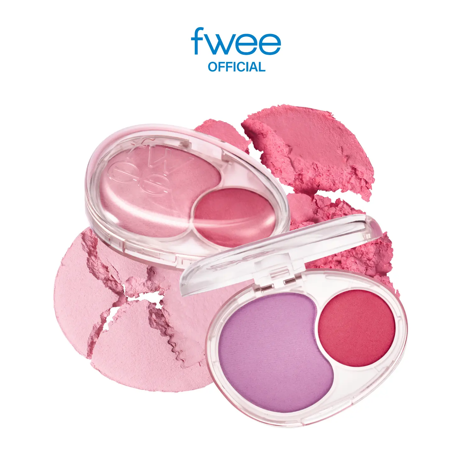 fwee Mellow Dual Blush | Dual Color, Jelly Texture, 12 Colors, Longwear, Long-lasting | 7.2g