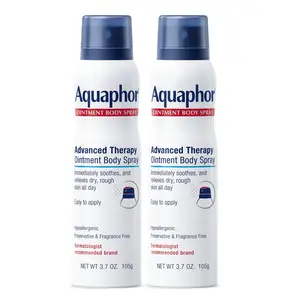 Aquaphor Advanced Therapy Ointment Body Spray - Fast-acting Moisturizer with ProVitamin B5 for Dry Skin - Pack of 2 Hydrating Lotion for Smooth Radiant Moisture