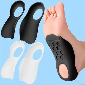 4pcs Plantar Support Insoles, Arch Support Pads, Anti-Slip Flat Feet, Inverted Toes, Heel Care, Universal Insoles for Running and Walking