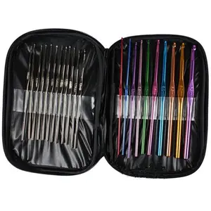 Yokoma 22 pcs Set Hooks Needles Knit Weave. Complete knitting tool set, durable and practical for hand weaving & craft projects.