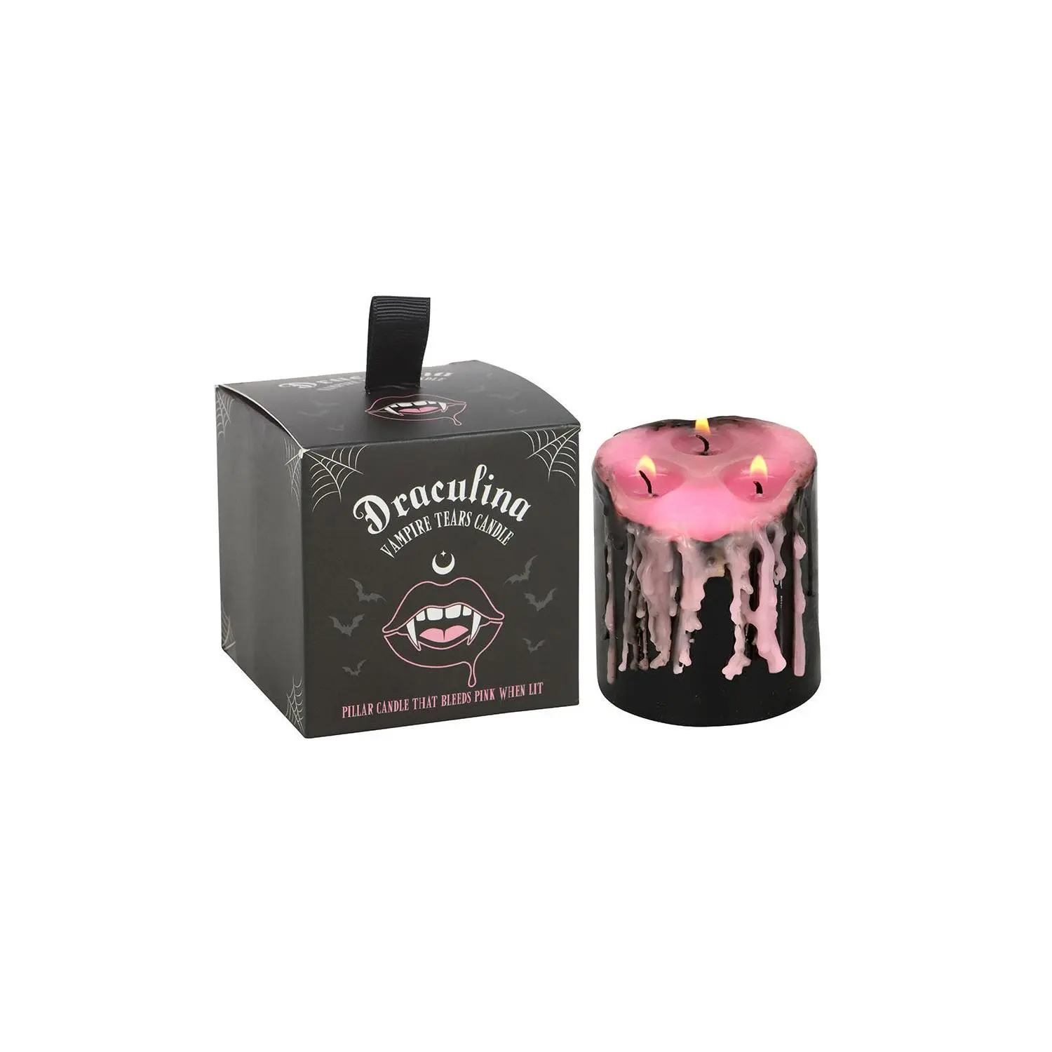 3" Pink Vampire Tears Pillar Candle