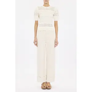 Marcelena Eyelet Knit Top