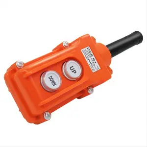 Rain Proof Up-Down Switch Control Station Crane Pendant Hoist Push Button Switch Momentary COB61-UP-DOWN US