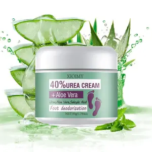 Urea Foot Deodorant Cream, Moisturizing, Soothing and Refreshing, Hydrating Lotion, Contains Aloe Vera, Salicylic Acid, Peppermint, Tea Tree and Castor Oil, Exfoliating for Dry Cracked Feet with Odor, Long-lasting Anti-odor Sweat Smell