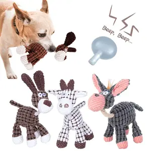 Donkey Shaped Corduroy Chew Toy