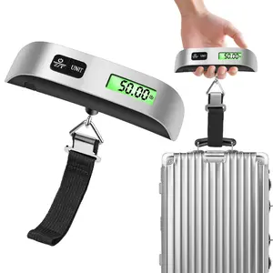 Prevent Overweight Fees - Digital Luggage Scale for Travel, Hanging Suitcase Weight Scale with High Accuracy ±0.35oz/10g, 110lb/50kg Capacity, Backlit Display, Auto-Lock, Portable