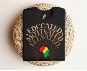 Educated Motivated Elevated Melanated Ombre Brown DTF Transfers