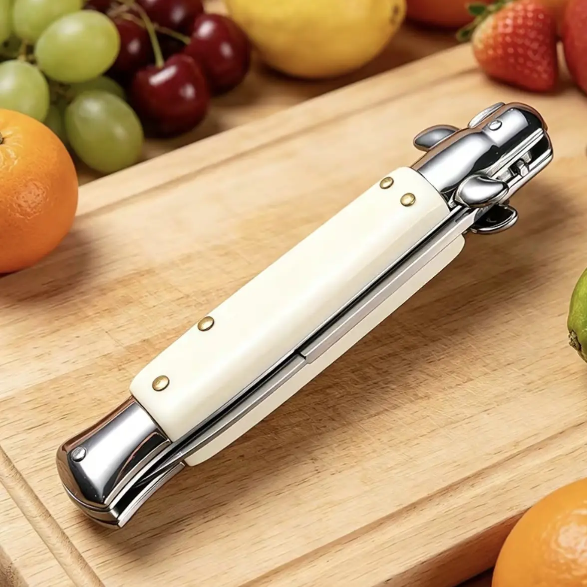 Portable high hardness stainless steel folding knife, suitable for outdoor camping, barbecue, and fishing, EDC tool, household kitchen fruit knife, boyfriend and father gifts