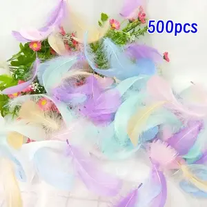 Colorful Feather Filler, Multi Color Feather Filler for Gift Box, DIY Craft Feather Decoration, Party Decoration Supplies, Party Favors Assortment, Party Bag Fillers