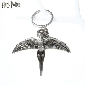 Harry Potter Officially Licensed Vintage Europe Style Metal Phoenix Decoration Keychain, Magical Travel Souvenir for Everyday Carry, Perfect Gift for All Occasions