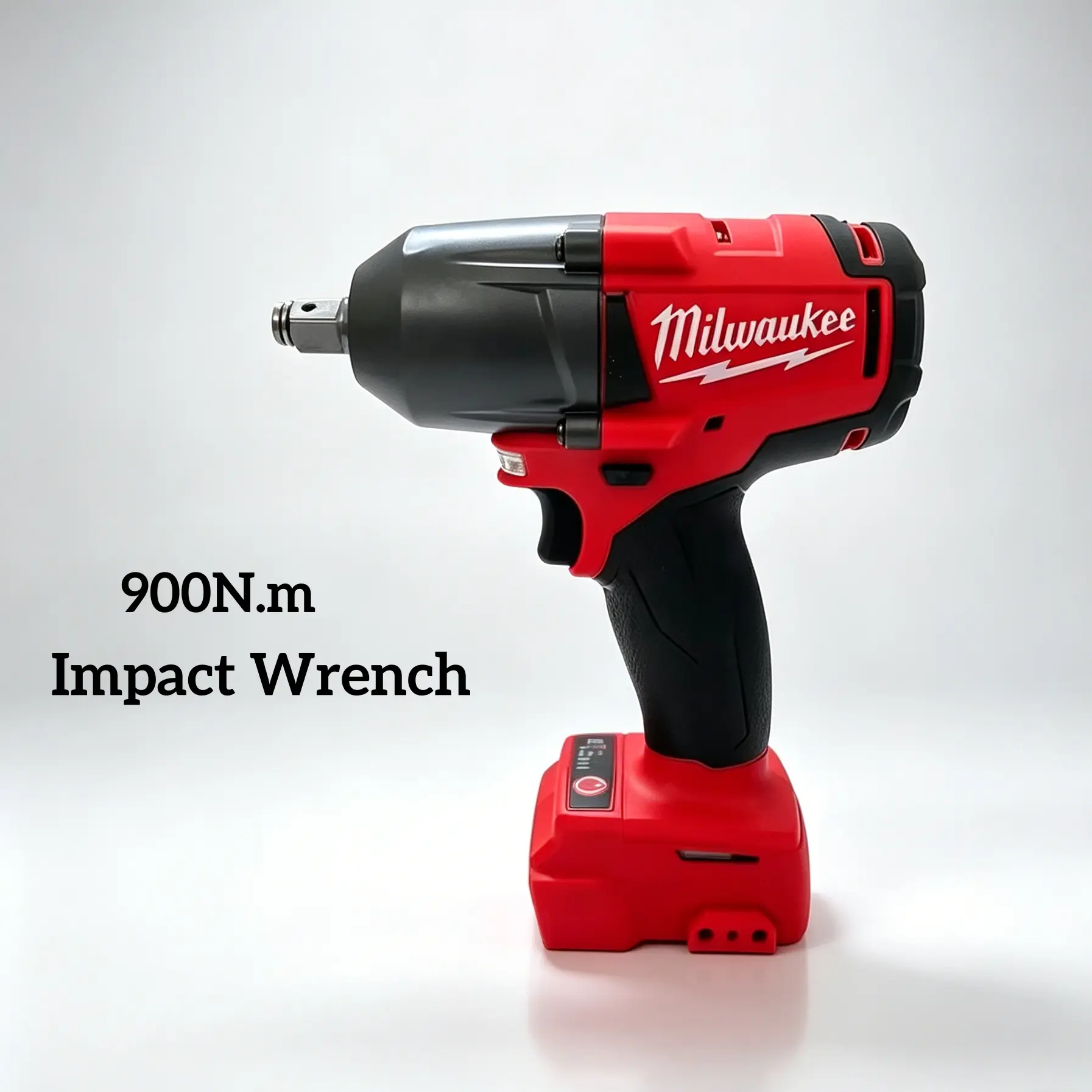 Milwaukee M18 900Nm Cordless Electric Inflation Pump - Handheld Wireless Tire Inflator, Portable Tool for Car Tires & Balls, Impact Hammer Drill Wrench, Handheld Tire Inflator