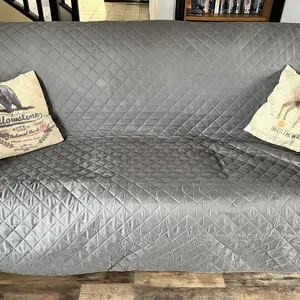 Easy-Going Reversible Couch Cover, Water Resistant Sofa Protector Slipcover for 1/2/3/4 Seater with Foam Sticks Elastic Straps for Pet, Sofa Blanket, Livingroom