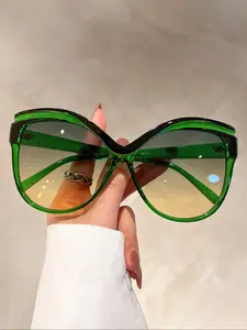 Butterfly Frame Tinted Lens Sunglasses for Women, Summer Trendy Casual Sunglasses for Travel & Party, Fashion Accessories for Outdoor Activities, Trendy Beach Eyewear