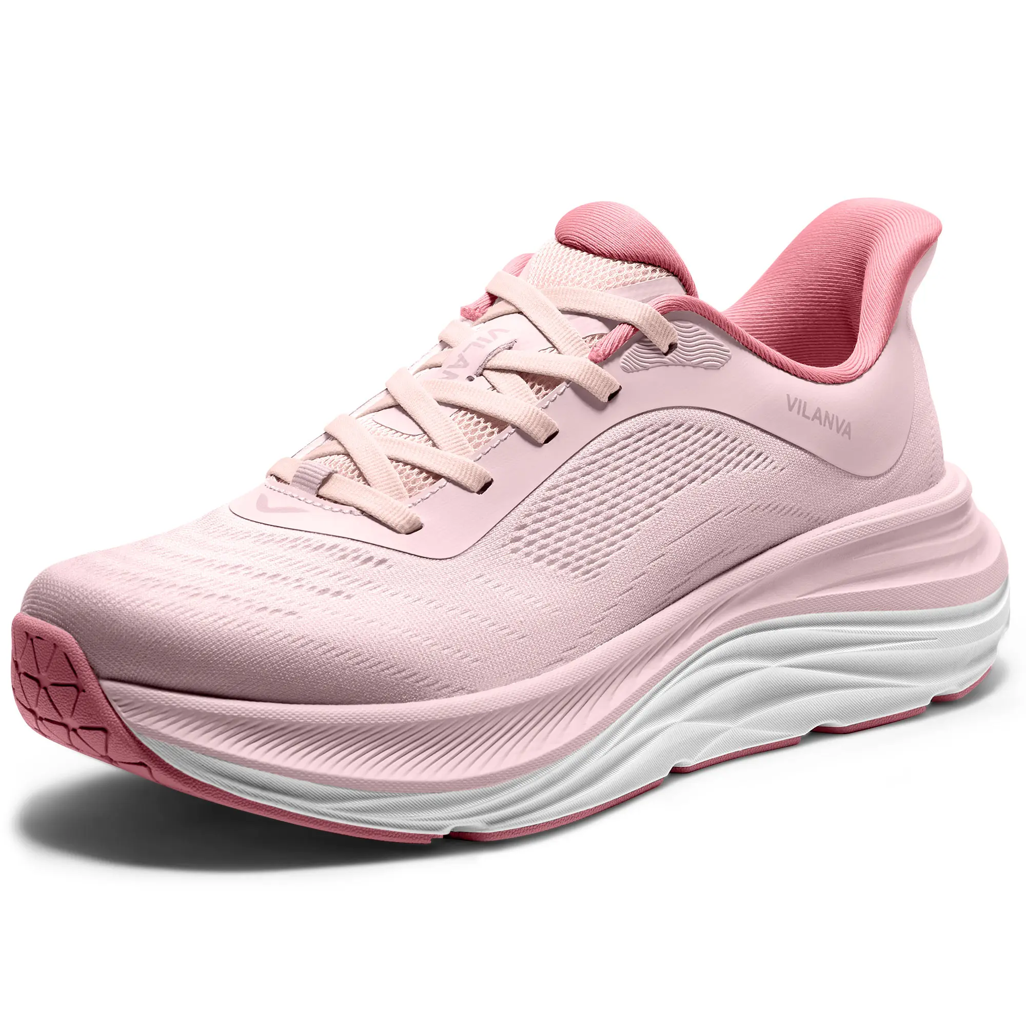 Vilanva Women's Slip-On Cushioned Walking Shoes – EVA Midsole, Breathable & Anti-Slip for Gym, Shoes For Women, Cushioned Running Shoes, Ladies Sneakers