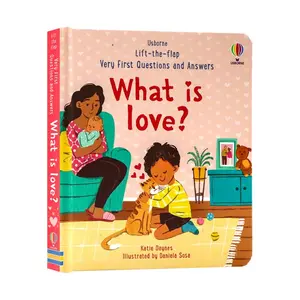 Interactive Flip Book What Is Love? Habit Lifestyle Colorful English Enlightenment Reader, Preschool Learning Book, Picture Book, Early Reading Book, Essential Family Education Bedtime Learning