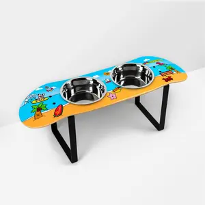 Surf City Skateboard Dog Bowl (XL Tall)