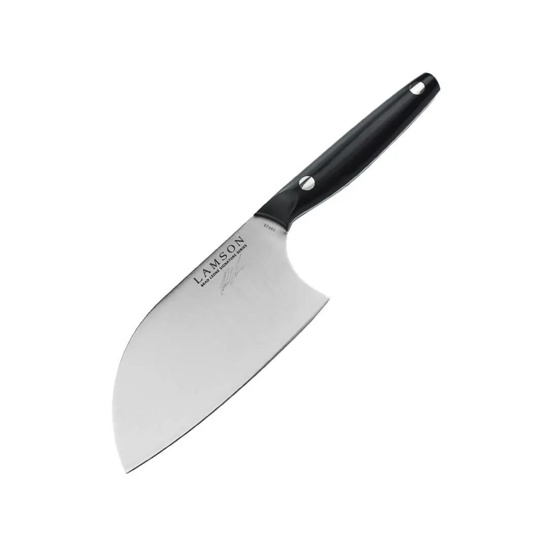 6" Brad Leone Signature Chinese Santoku Cleaver with NOIR (POM) Handle