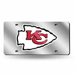Rico Industries RIC- Kansas City Chiefs NFL Laser Cut License Plate Tag