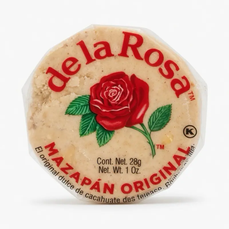 De la Rosa Marzipan Candy - 6-Pack of 28g Sweet Rich-Flavor Snacks, Food for Confectionery Lovers, Culinary Creation Enhancer