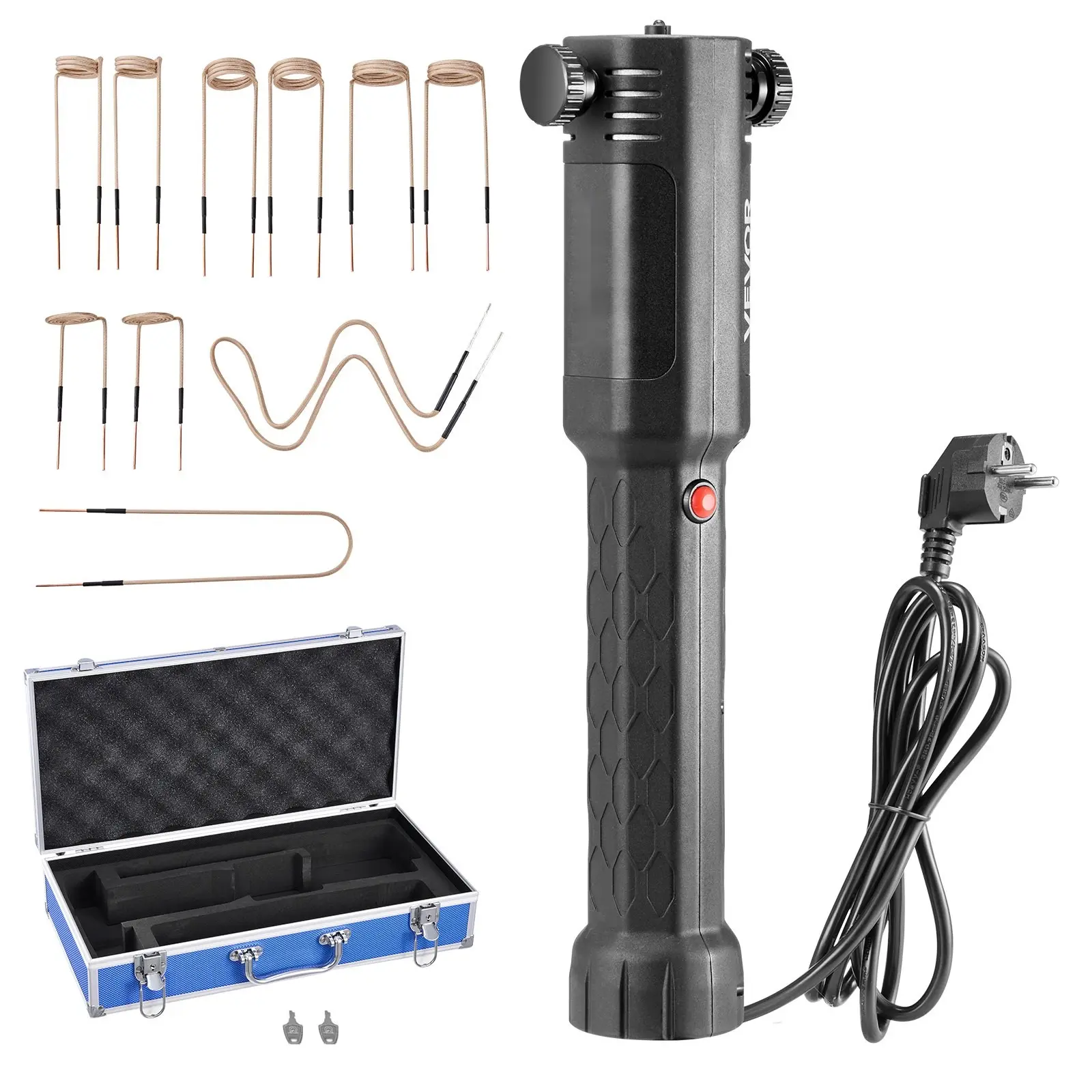 Induction Heater Bolt Removal Kit, 1100W 110V Magnetic Induction Heating Tool, Handheld Nut Buster, Mini Heating Machine For Rusted Screws, Automotive Garage Repair Equipment With 10 Coils And Included Carrying Box