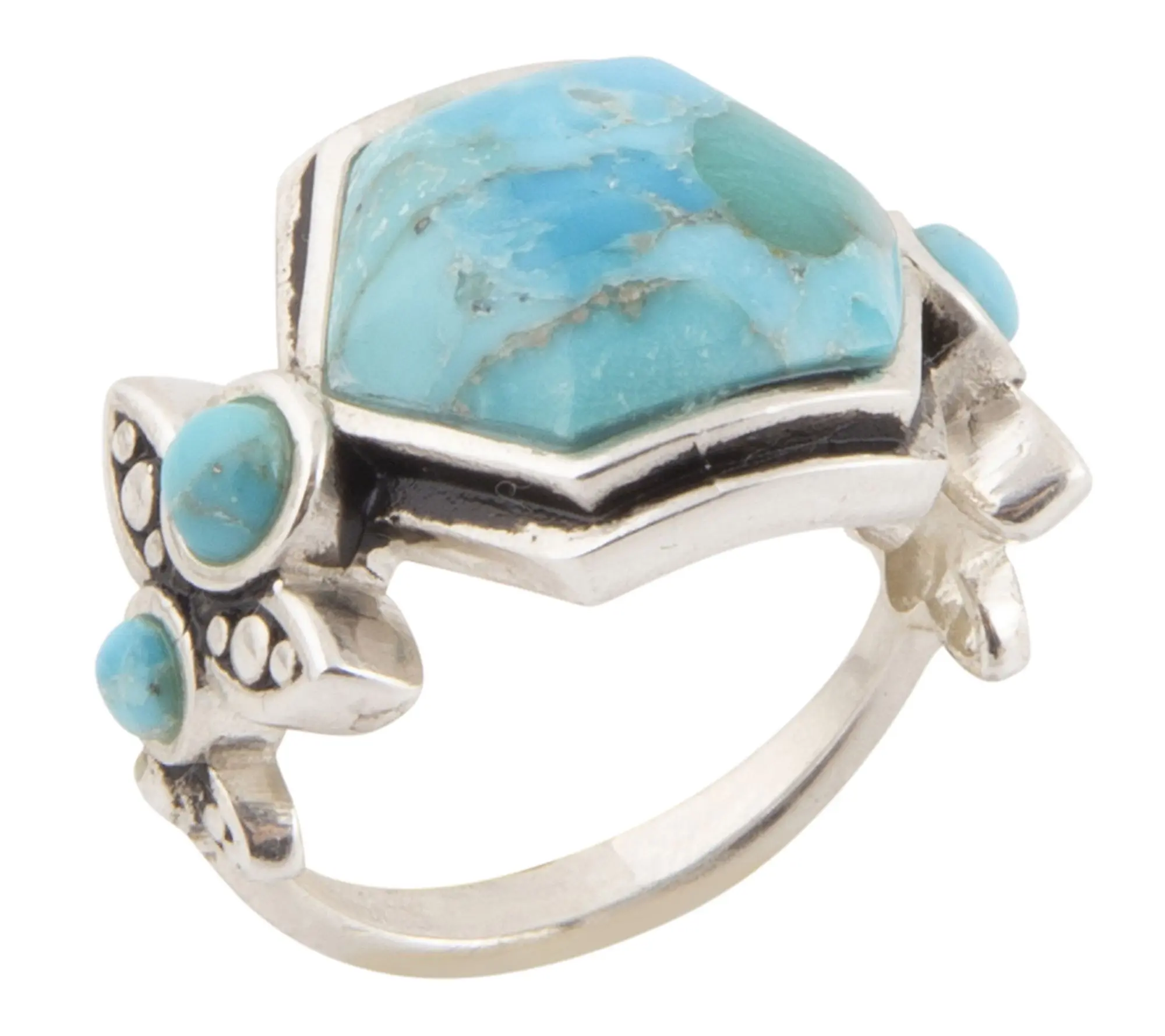Barse Artisan Crafted Emile Blue Turquoise Ring