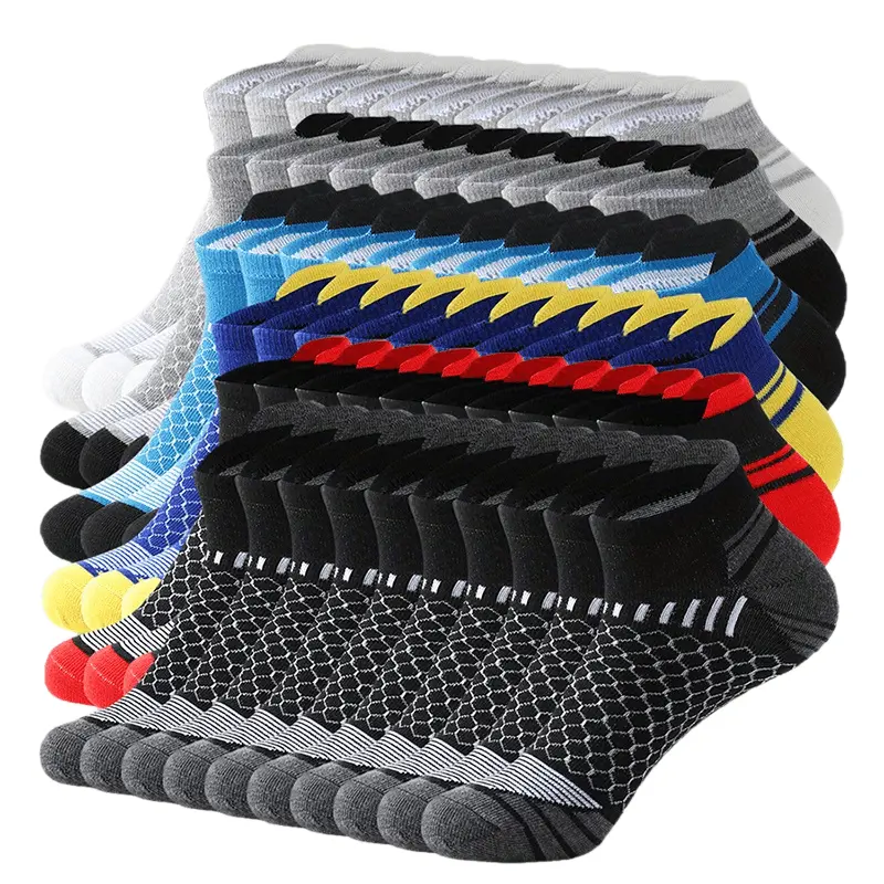 Men's Low Cut Athletic Ankle Socks - 20/60 Pairs, Breathable, Anti-Odor, Moisture Wicking, All-Season Activewear, Bowling Socks, Moisture Wicking Socks