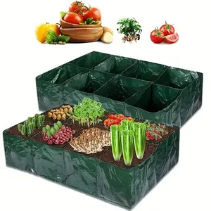 Multifunctional Vegetable Growing Bag, Reusable Waterproof Vegetable Growing Bag with Drainage Hole, Garden Supplies for Home Garden, Reusable Planting Bag