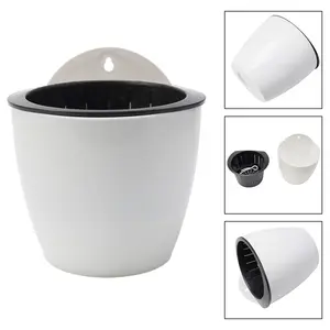 Wall-mounted flower pot automatic water-absorbing plastic green dill[Fall Deals]