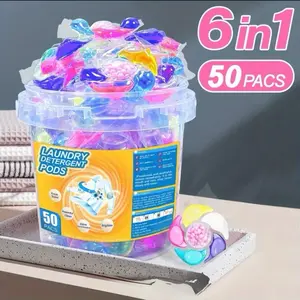 6 in 1 laundry detergent pods 50 pack