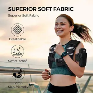 8lb/12lb/16lb Weighted Vest, Women’s Weighted Vest, Men’s Weighted Vest, Weighted Vest with Weights, Adjustable Weight Vest, Suitable for Running, Training, Jogging, and Walking