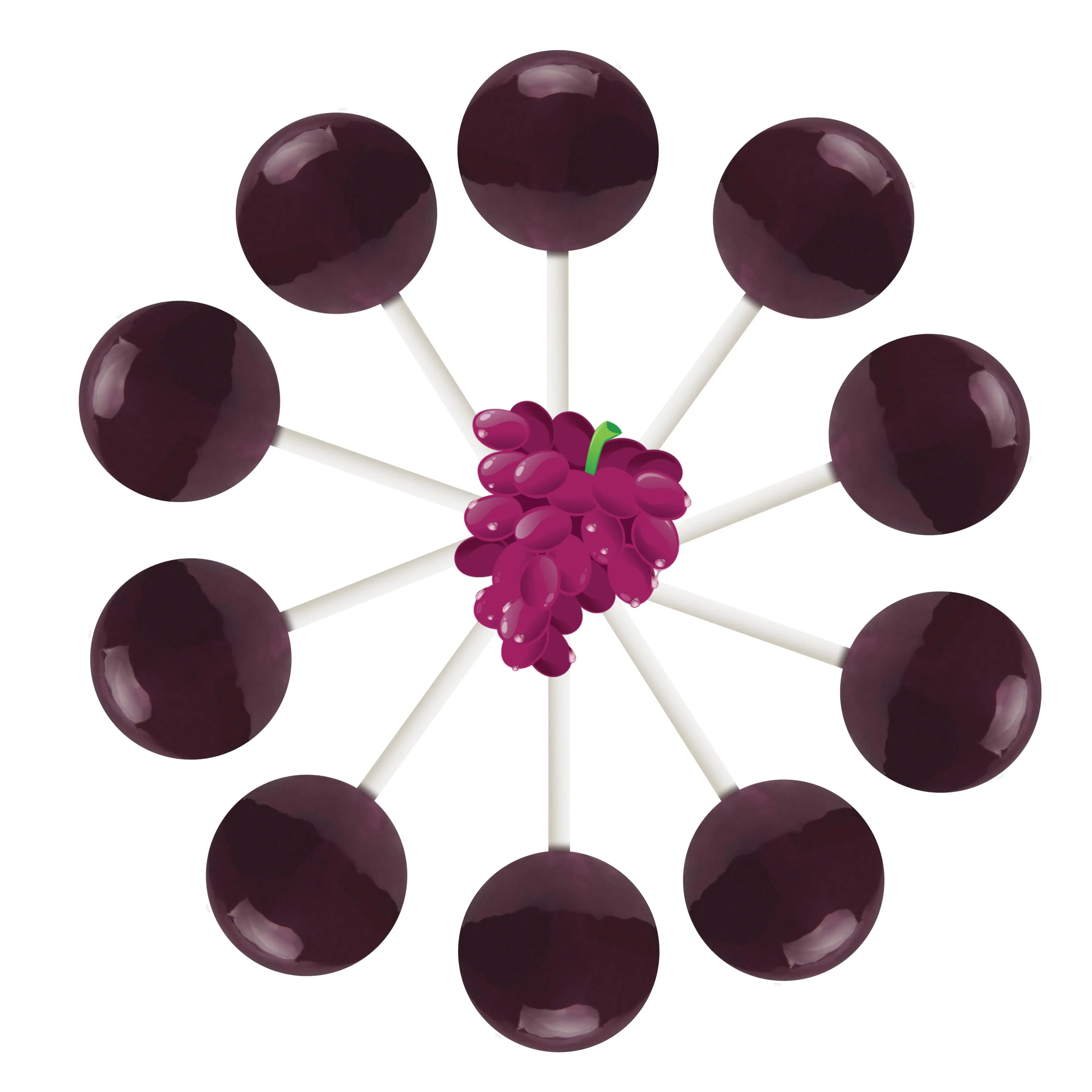 30ct. Juicy Grape Lollipop Bag 30ct. Juicy Grape Lollipop Bag