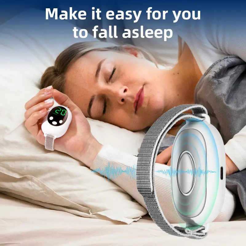 Handheld Low-Frequency Pulse Micro-Current Sleep Aid Device, USB Rechargeable, Eases Insomnia, Anxiety, Stress and Irritability, Improves Rest Quality and Focus